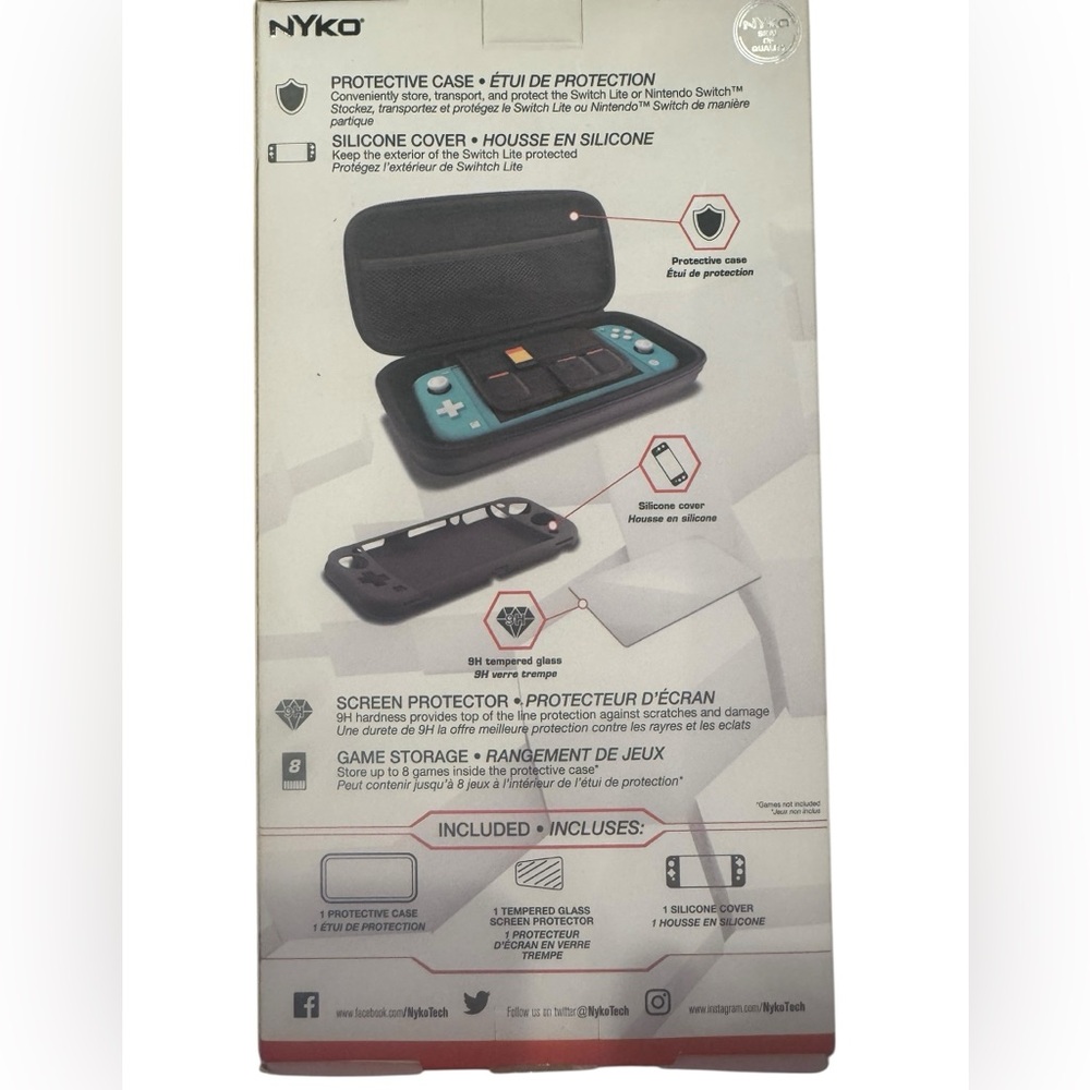Black Nintendo Switch and accessories Case